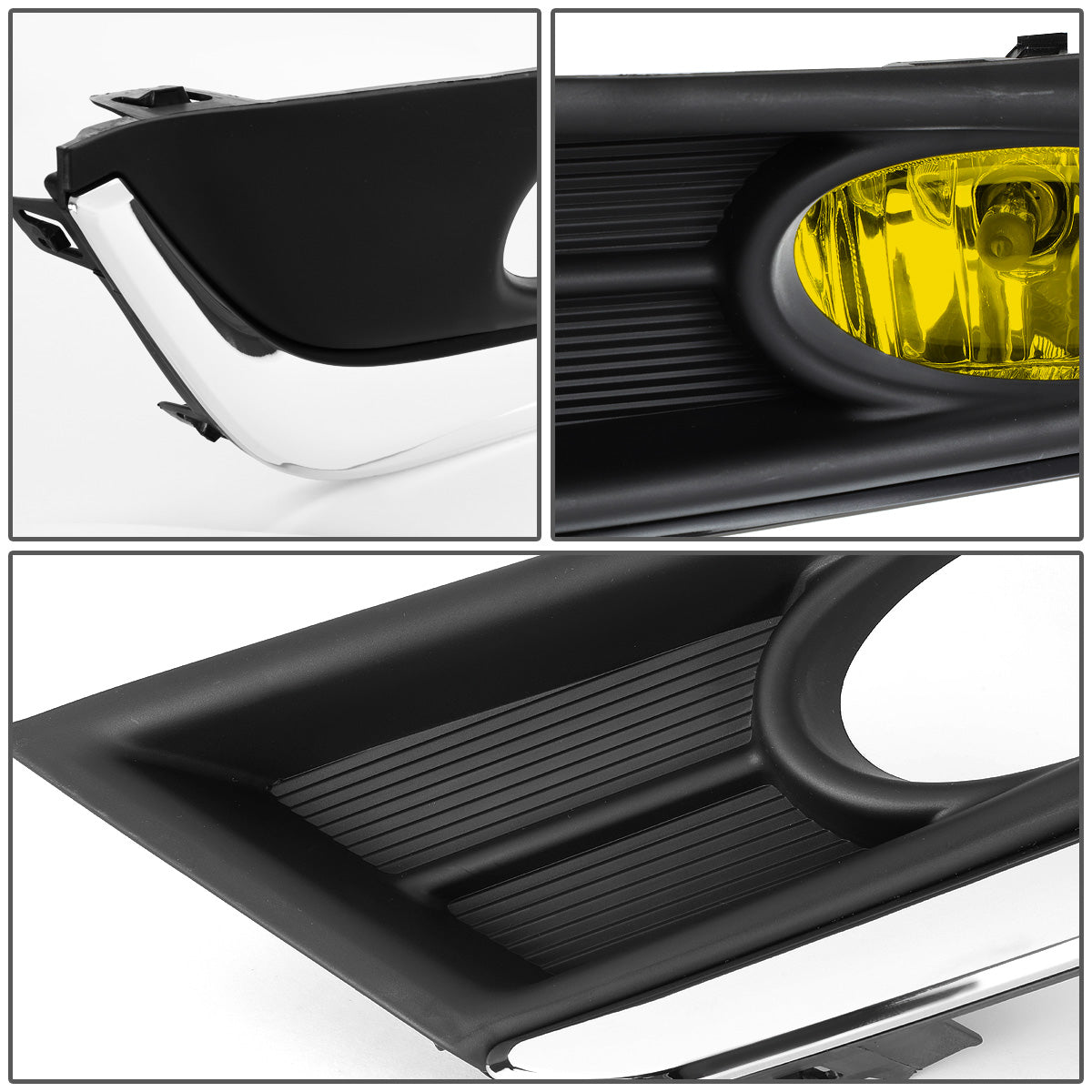 FAROS DE NIEBLA 17-18 HONDA CR-V - REQUIRES FOG LIGHT BRACKETS FOR INSTALLATION - WITH CHROME TRIM BEZEL - AMBER