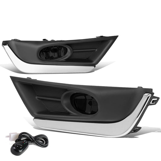 FAROS DE NIEBLA 17-18 HONDA CR-V - REQUIRES FOG LIGHT BRACKETS FOR INSTALLATION - WITH CHROME TRIM BEZEL - SMOKE