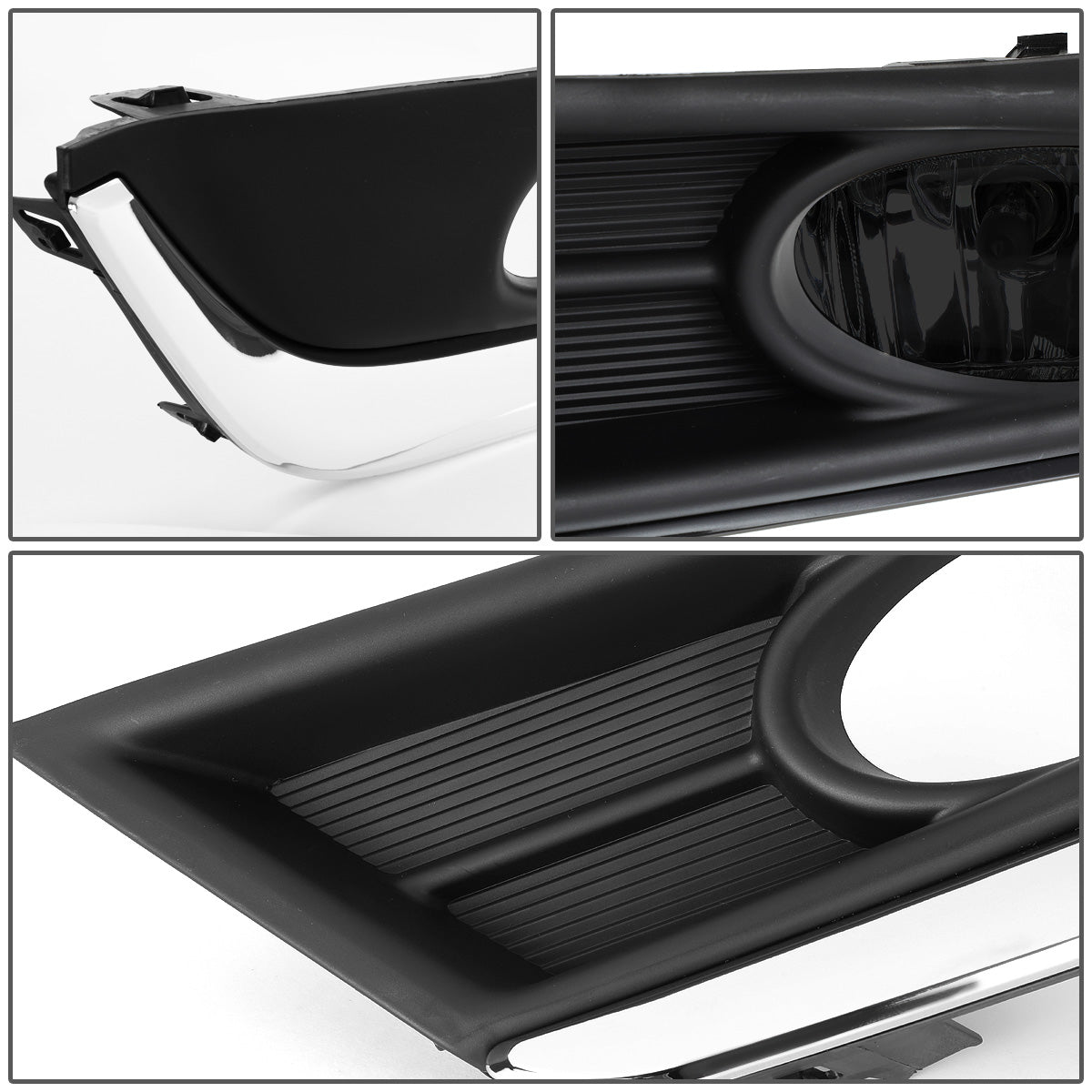 FAROS DE NIEBLA 17-18 HONDA CR-V - REQUIRES FOG LIGHT BRACKETS FOR INSTALLATION - WITH CHROME TRIM BEZEL - SMOKE