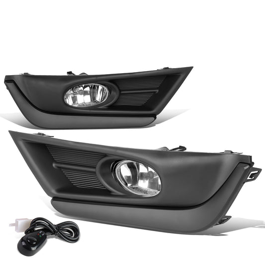 FAROS DE NIEBLA 17-18 HONDA CR-V - REQUIRES FOG LIGHT BRACKETS FOR INSTALLATION - WITH BLACK TRIM BEZEL - CHROME / CLEAR
