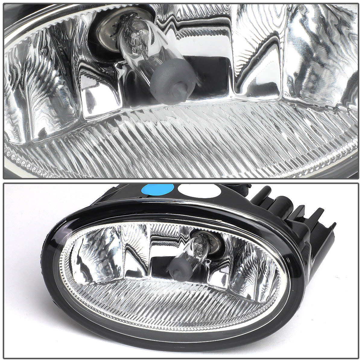 FAROS DE NIEBLA 17-18 HONDA CR-V - REQUIRES FOG LIGHT BRACKETS FOR INSTALLATION - WITH BLACK TRIM BEZEL - CHROME / CLEAR