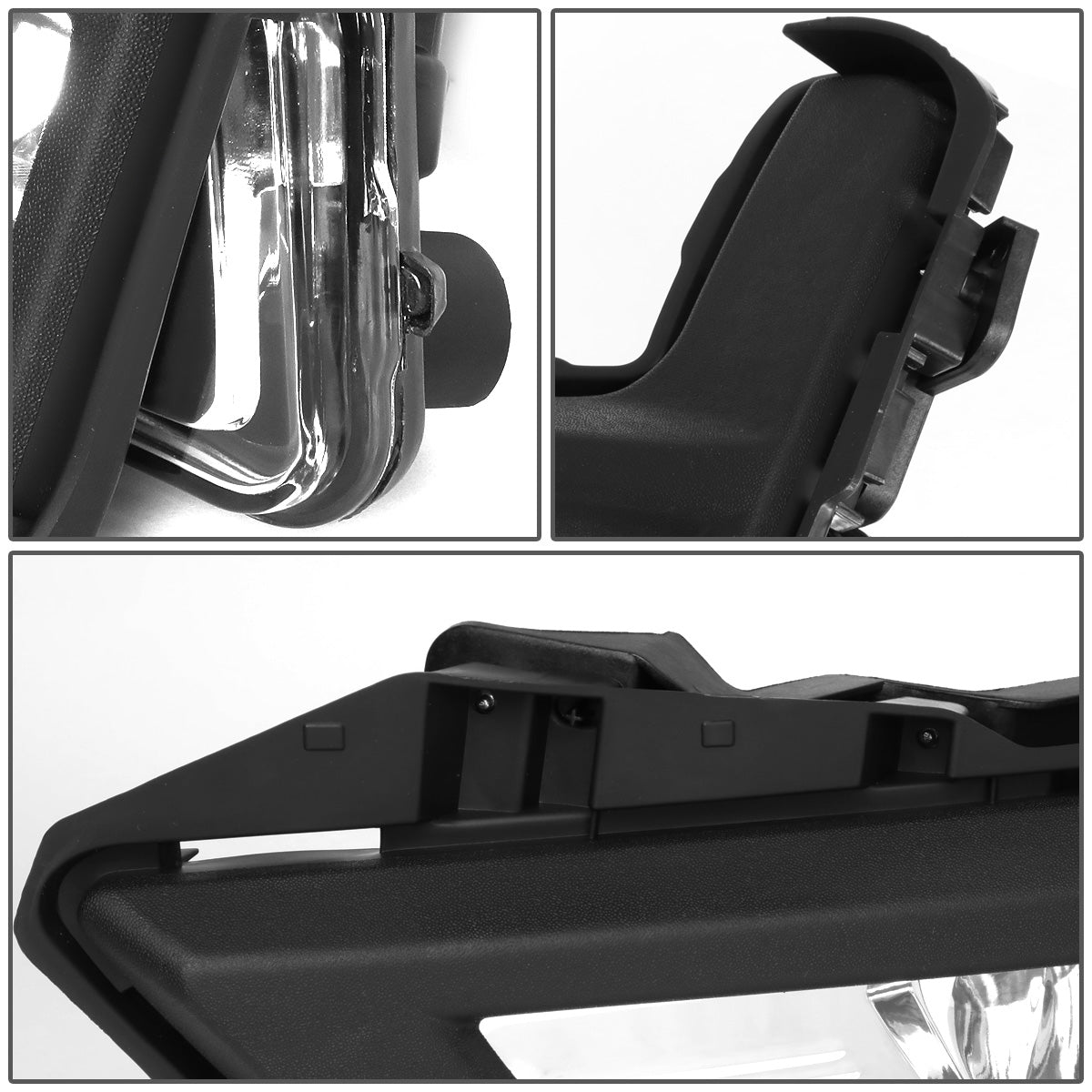 FAROS DE NIEBLA 17-18 NISSAN ROGUE - DOES NOT FIT SPORT MODELS - WITH BLACK BEZEL - CHROME / CLEAR