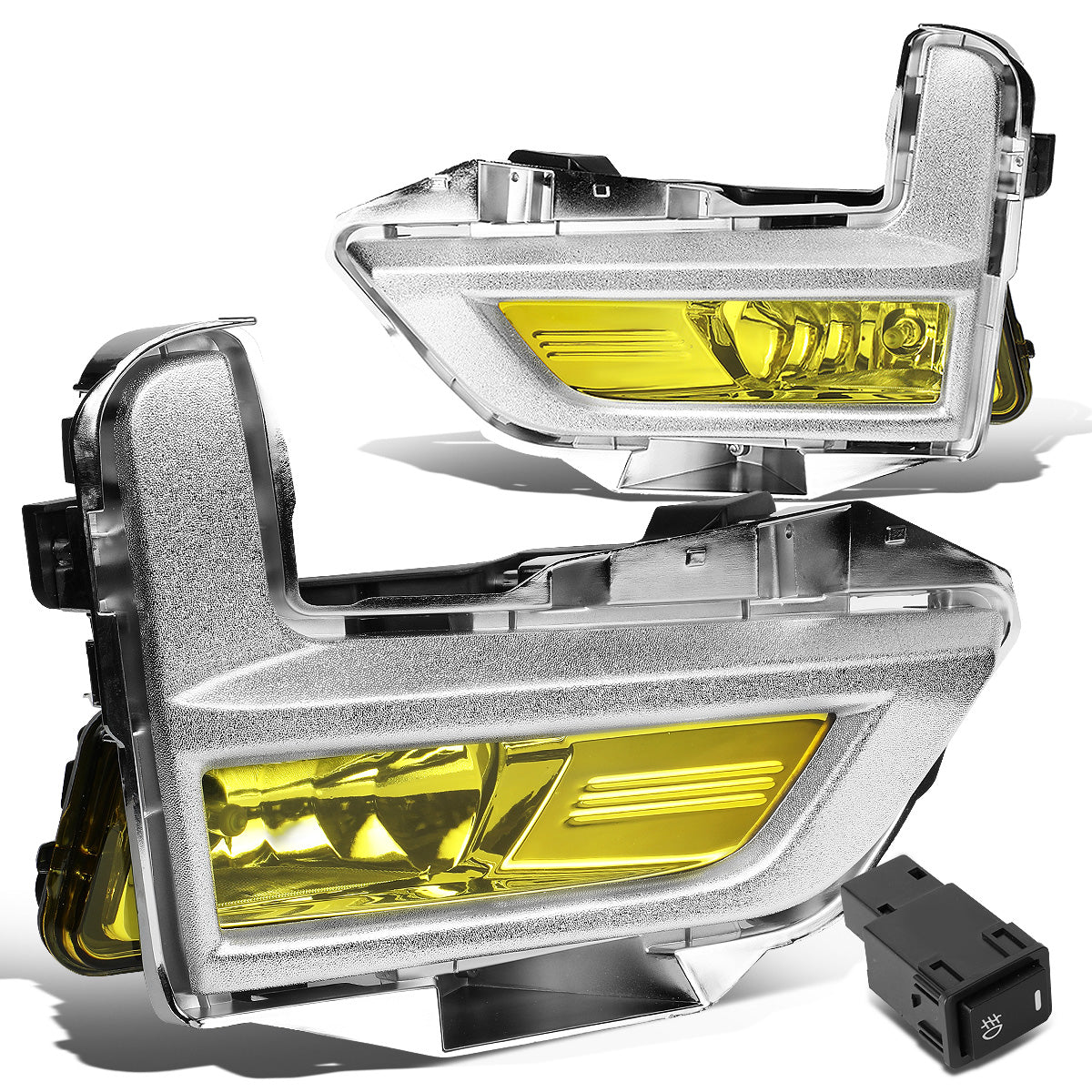 FAROS DE NIEBLA 17-18 NISSAN ROGUE - DOES NOT FIT SPORT MODELS - WITH CHROME BEZEL - AMBER