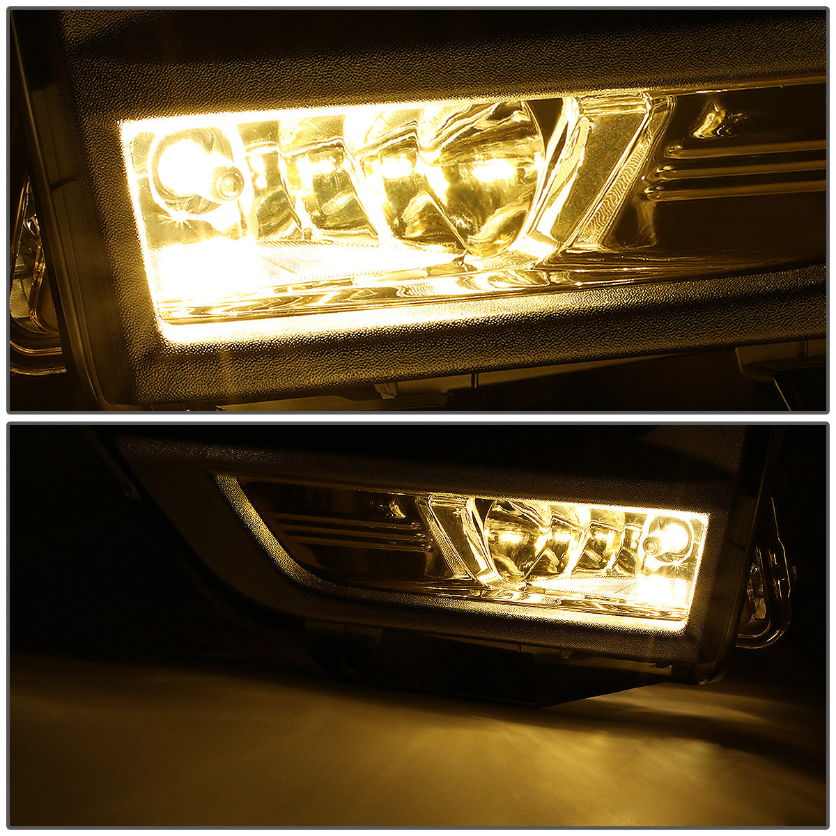 FAROS DE NIEBLA 17-18 NISSAN ROGUE - DOES NOT FIT SPORT MODELS - WITH CHROME BEZEL - AMBER