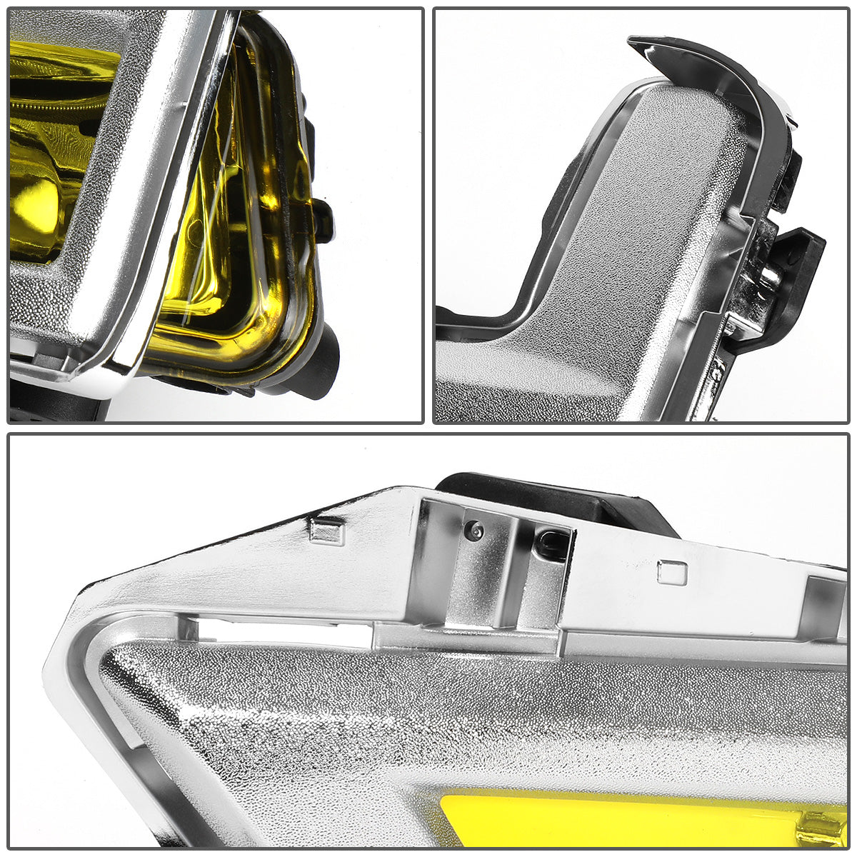 FAROS DE NIEBLA 17-18 NISSAN ROGUE - DOES NOT FIT SPORT MODELS - WITH CHROME BEZEL - AMBER