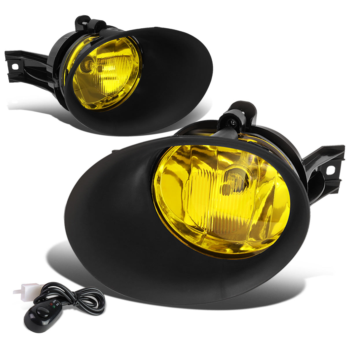 FAROS DE NIEBLA 02-08 DODGE RAM 1500 / 03-09 DODGE RAM 2500, 3500 - FITS STEEL BUMPER MODELS ONLY - WITH SWITCH, BEZEL - AMBER