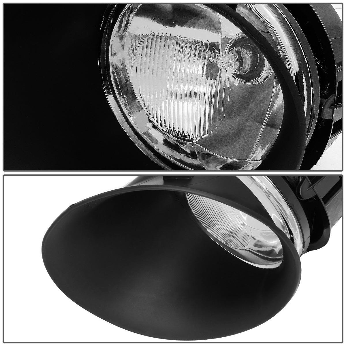 FAROS DE NIEBLA 02-08 DODGE RAM 1500 / 03-09 DODGE RAM 2500, 3500 - FITS STEEL BUMPER MODELS ONLY - WITH SWITCH, BEZEL - CHROME / CLEAR