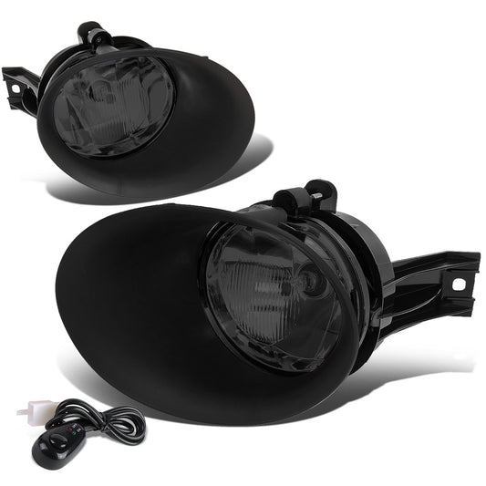 FAROS DE NIEBLA 02-08 DODGE RAM 1500 / 03-09 DODGE RAM 2500, 3500 - FITS STEEL BUMPER MODELS ONLY - WITH SWITCH, BEZEL - SMOKE