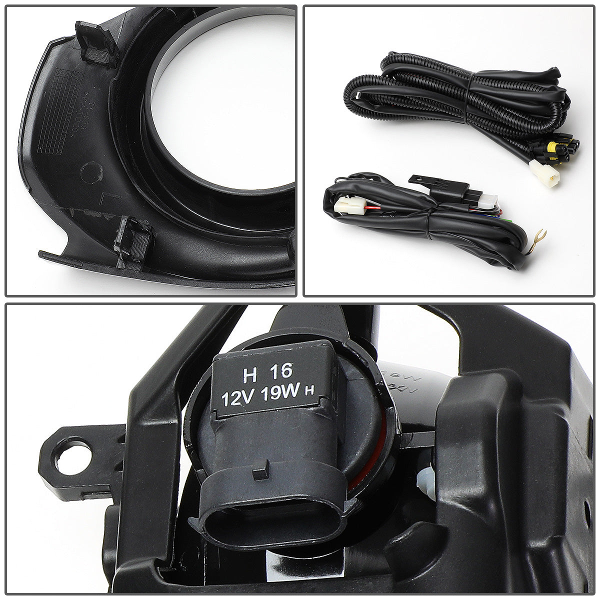 FAROS DE NIEBLA 15-18 PRIUS C - FITS MODELS WITHOUT FACTORY LED FOG LIGHTS - WITH SWITCH, BEZEL - AMBER