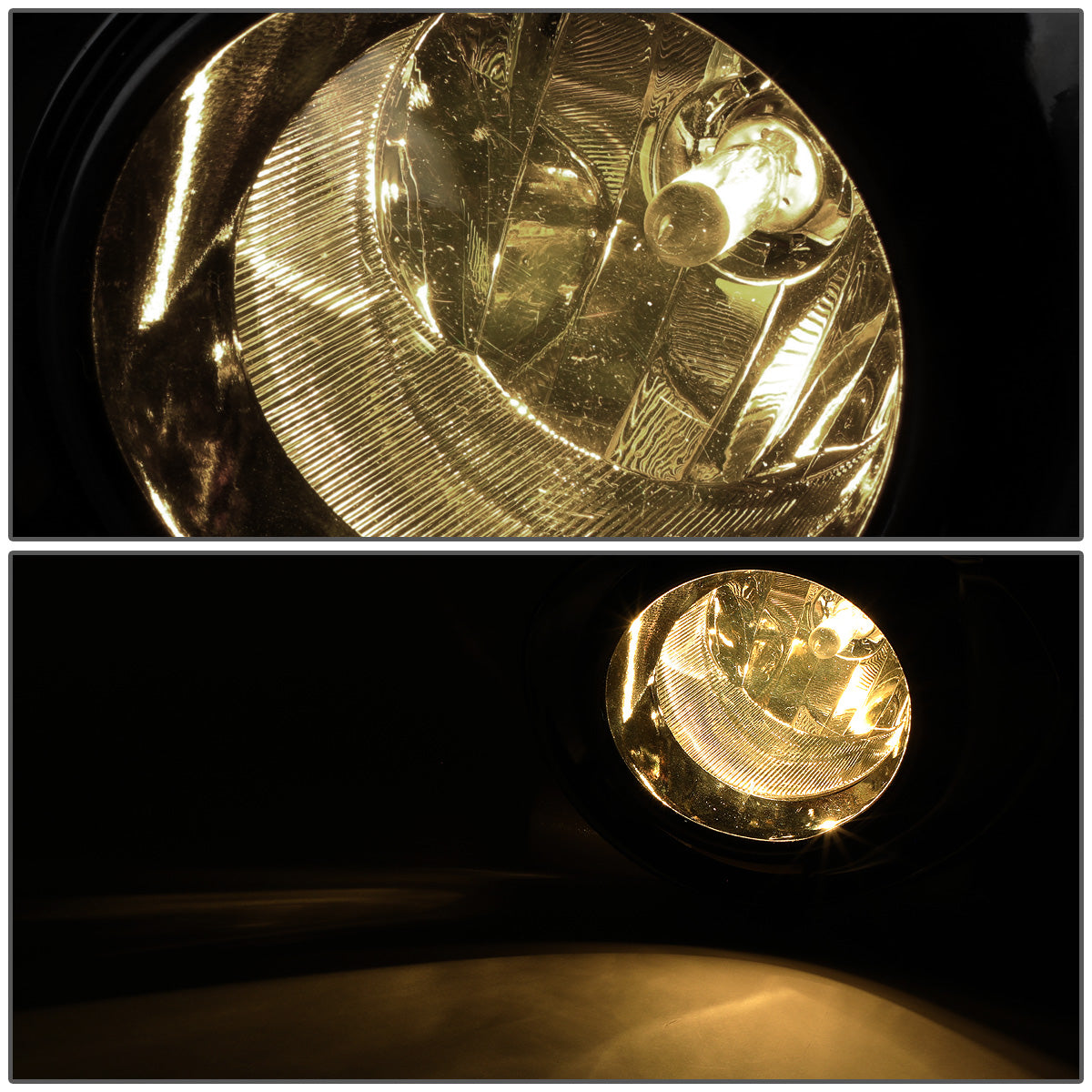 FAROS DE NIEBLA 15-18 PRIUS C - FITS MODELS WITHOUT FACTORY LED FOG LIGHTS - WITH SWITCH, BEZEL - CHROME / CLEAR