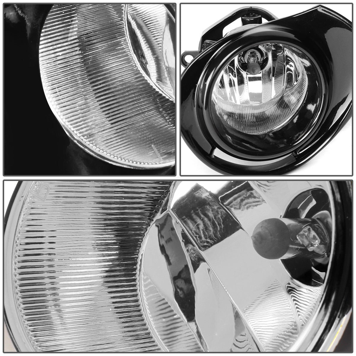 FAROS DE NIEBLA 15-18 PRIUS C - FITS MODELS WITHOUT FACTORY LED FOG LIGHTS - WITH SWITCH, BEZEL - CHROME / CLEAR