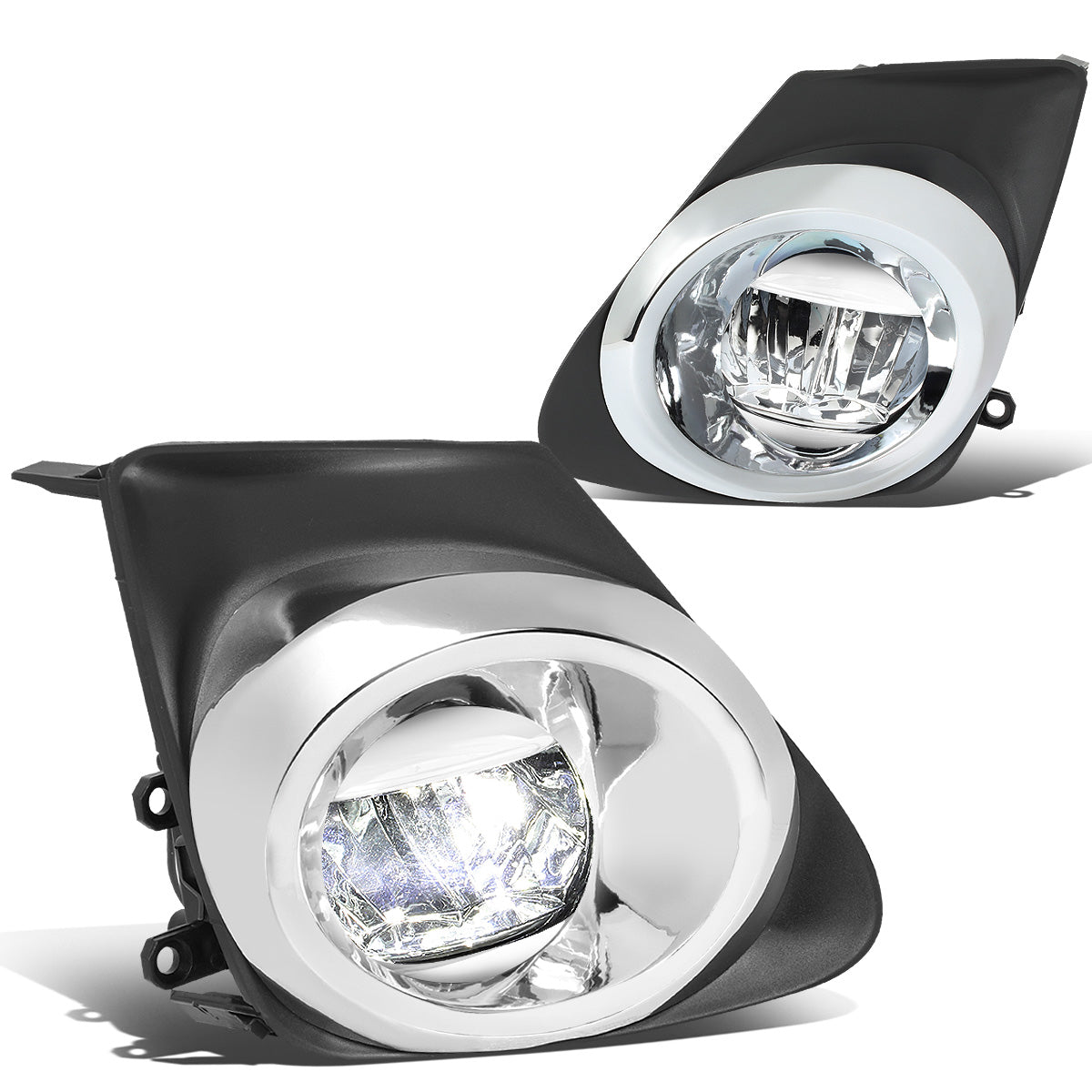 FAROS DE NIEBLA 11-13 TOYOTA COROLLA - WITH SWITCH, BEZEL - CHROME / CLEAR