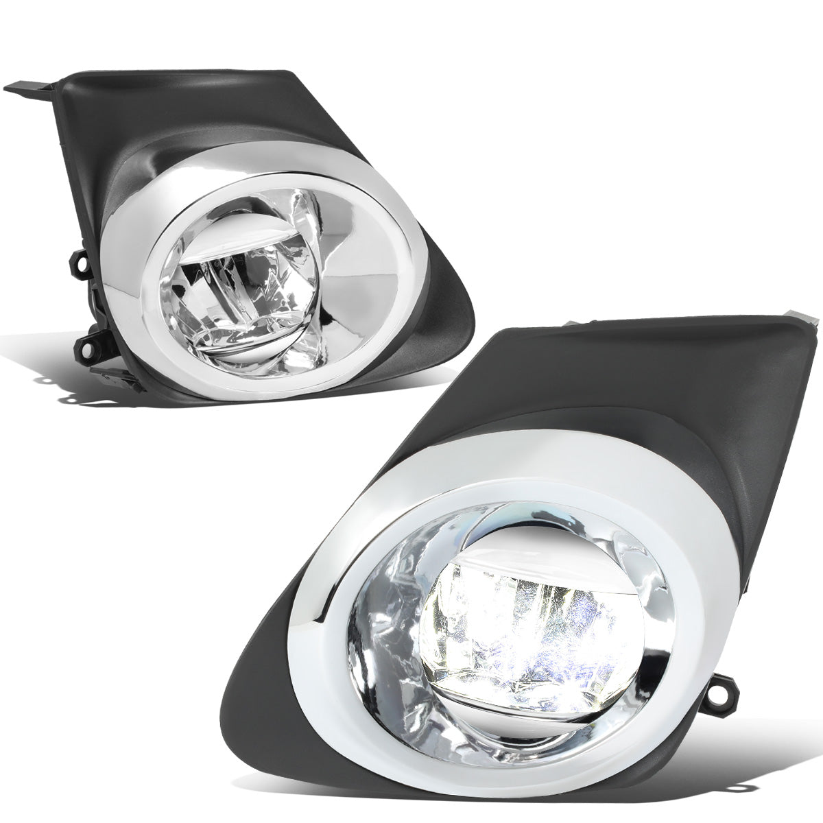 FAROS DE NIEBLA 11-13 TOYOTA COROLLA - WITH SWITCH, BEZEL - CHROME / CLEAR