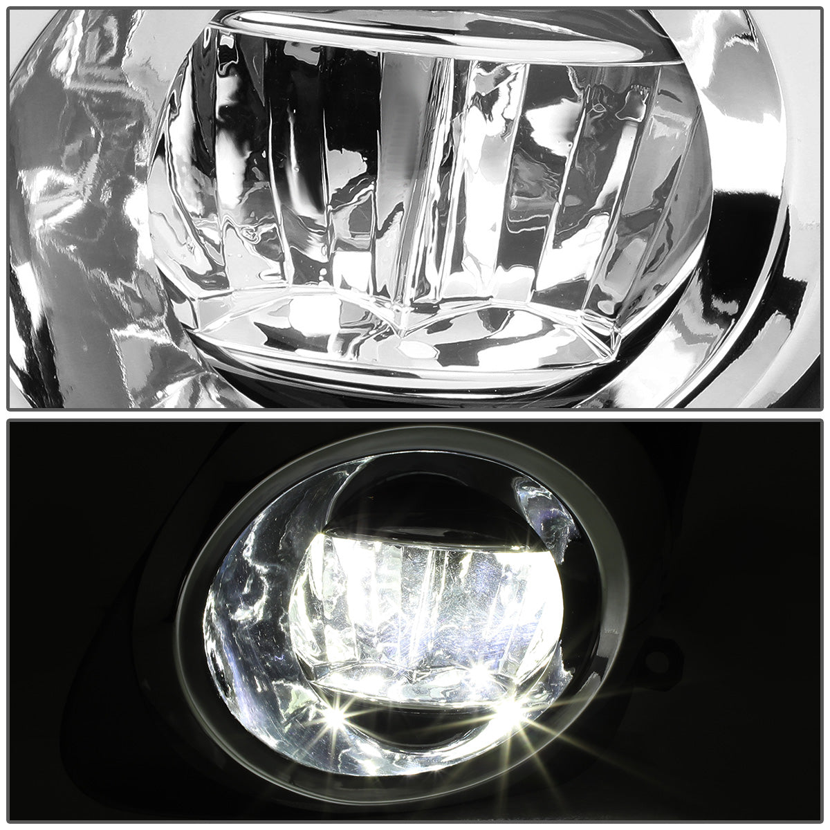 FAROS DE NIEBLA 11-13 TOYOTA COROLLA - WITH SWITCH, BEZEL - CHROME / CLEAR