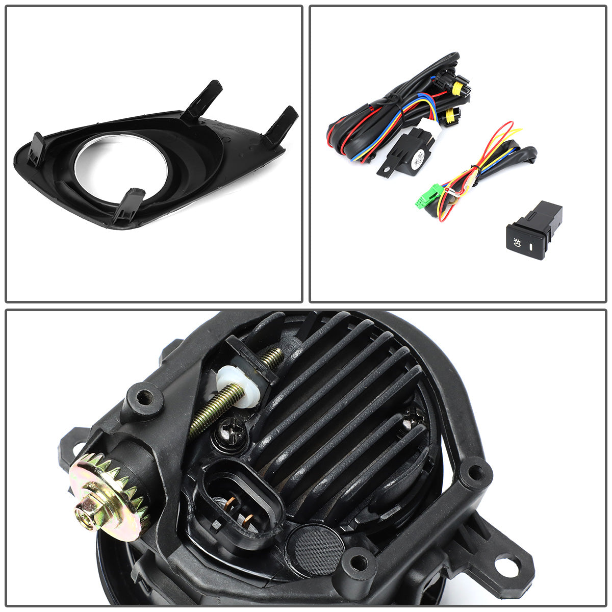 FAROS DE NIEBLA 11-13 TOYOTA COROLLA - WITH SWITCH, BEZEL - SMOKE