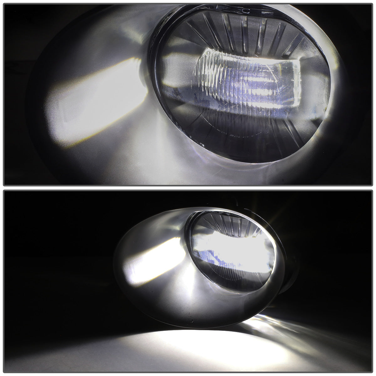 FAROS DE NIEBLA 02-08 DODGE RAM 1500 / 03-09 RAM 2500, 3500 - FITS STEEL BUMPER MODELS ONLY - WITH SWITCH, BEZEL - SMOKE