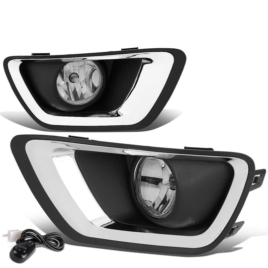 FAROS DE NIEBLA 15-19 CHEVY COLORADO - WITH SWITCH, CHROME BEZEL - CHROME / CLEAR