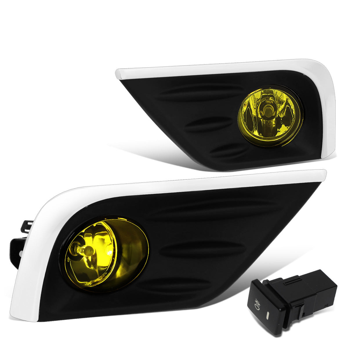 FAROS DE NIEBLA 16-18 NISSAN ALTIMA 4-DR - WITH SWITCH, CHROME TRIM BEZEL - AMBER
