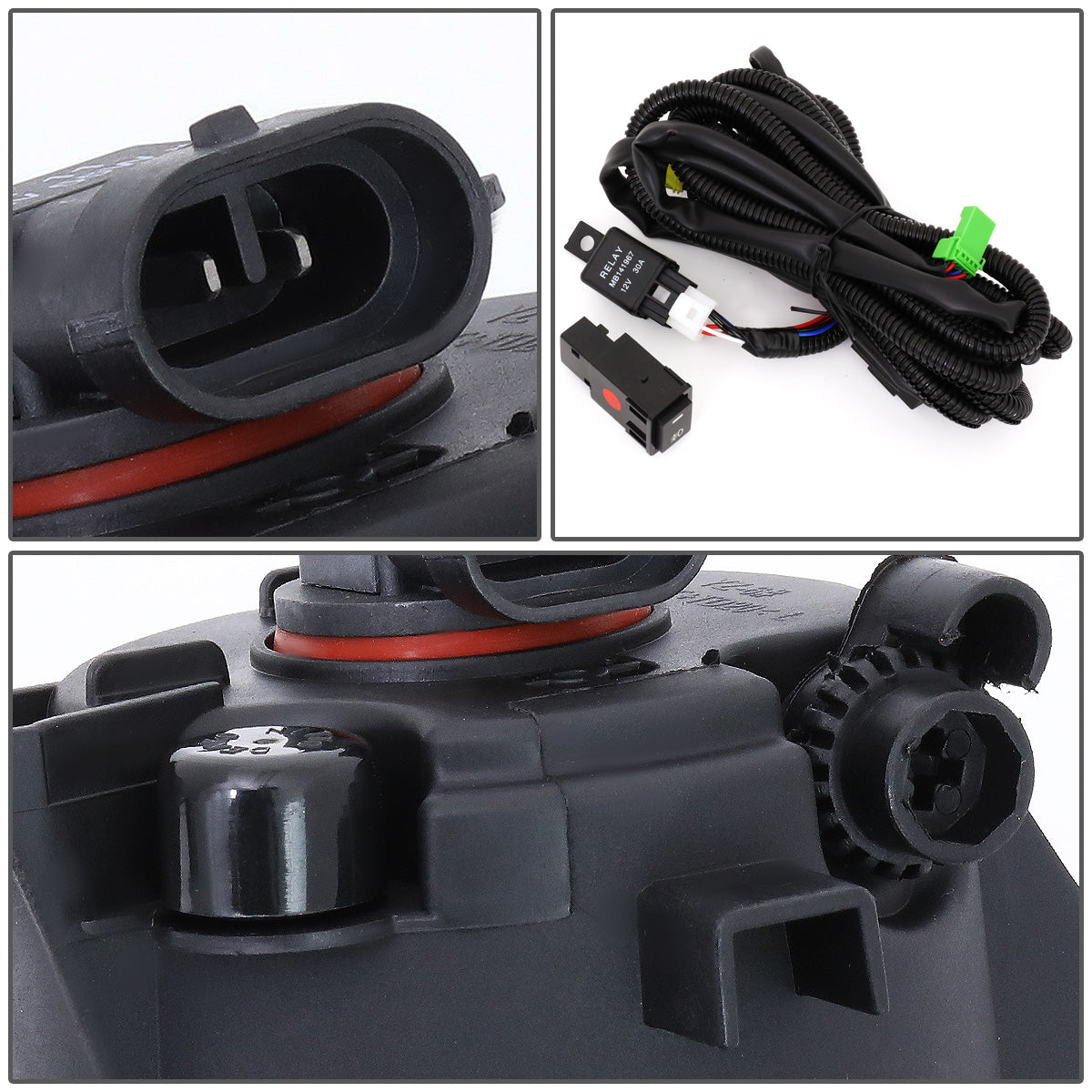 FAROS DE NIEBLA 16-18 NISSAN ALTIMA 4-DR - WITH SWITCH, CHROME TRIM BEZEL - SMOKE