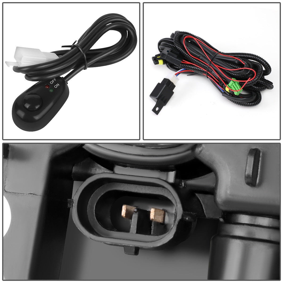 FAROS DE NIEBLA 19-20 CHEVY SILVERADO 1500, NEW BODY - DOES NOT FIT 2019 LEGACY AND LIGHT DUTY MODELS - LED - WITH SWITCH - CHROME / CLEAR