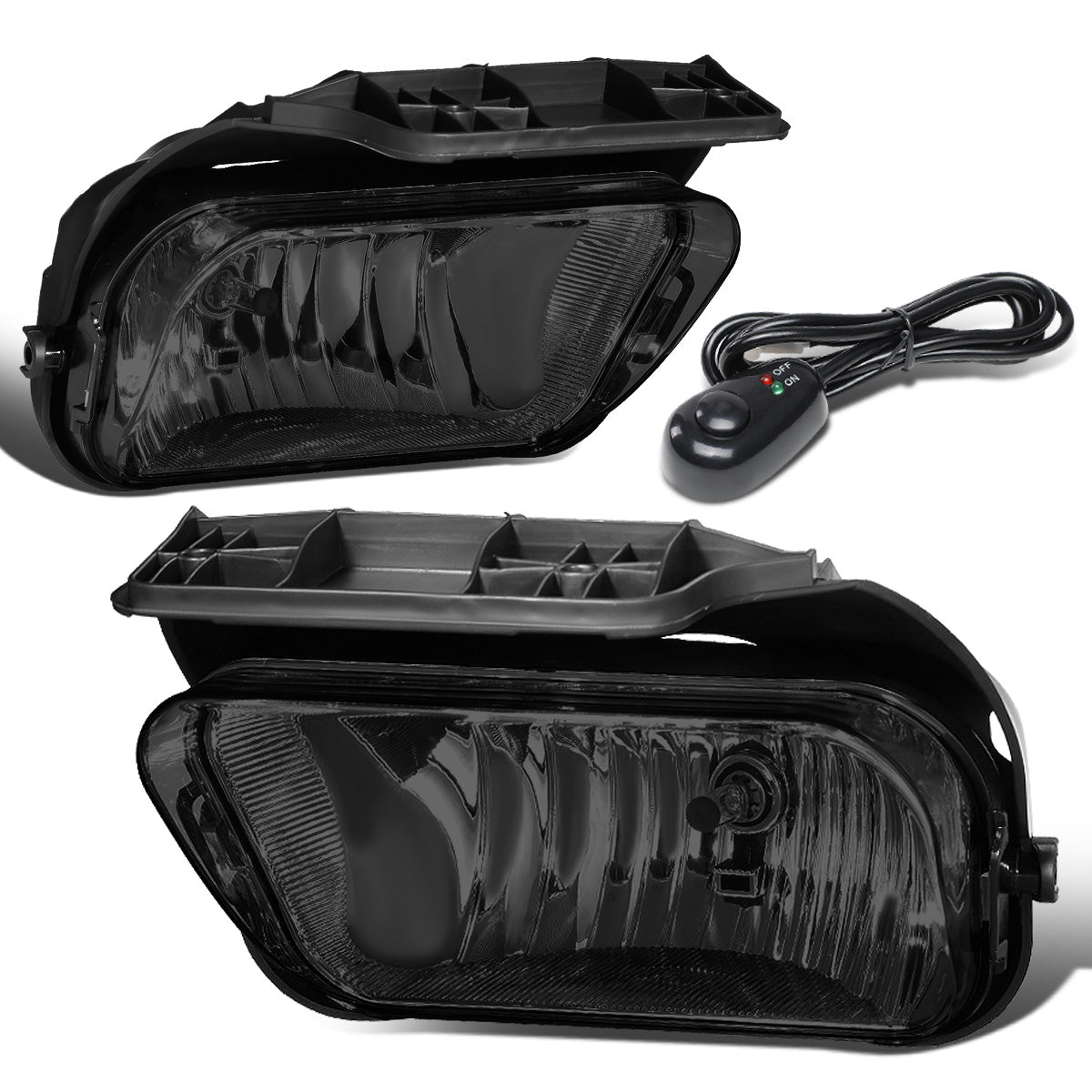 FAROS DE NIEBLA 03-06 CHEVY SILVERADO 1500, 2500HD, 3500 / 2007 SILVERADO 1500, 2500HD, 3500 CLASSIC MODELS / 02-06 AVALANCHE - WITH SWITCH - SMOKE