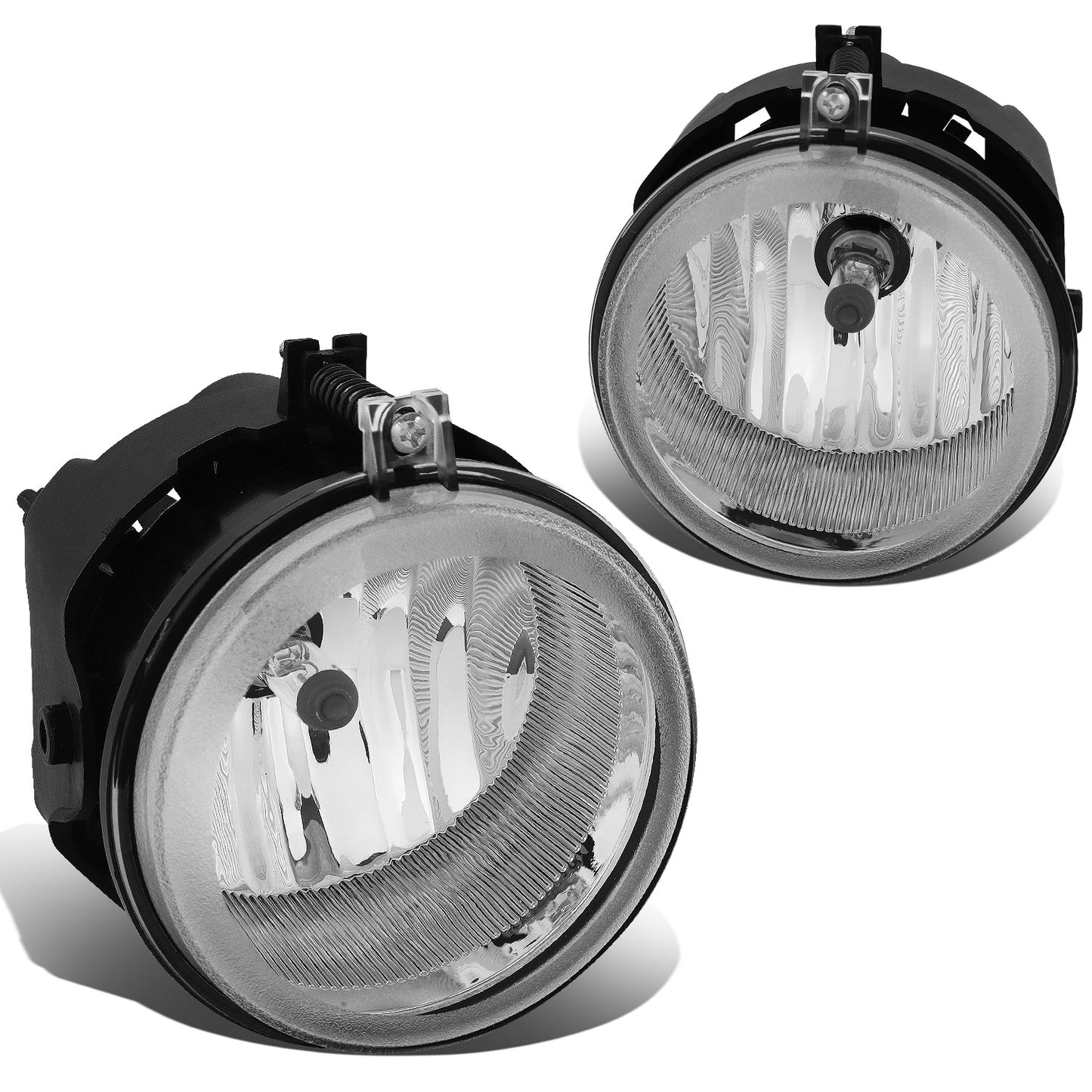 FAROS DE NIEBLA 05-08 CHRYSLER PACIFICA / 05-09 SEBRING, TOWN AND COUNTRY / 08-10 DODGE AVENGER, CHALLENGER, GRAND CARAVAN / 07-10 CALIBER, NITRO / 05-07 CARAVAN . 06-09 CHARGER / 07-09 JEEP COMPASS, PATRIOT - CHROME / CLEAR