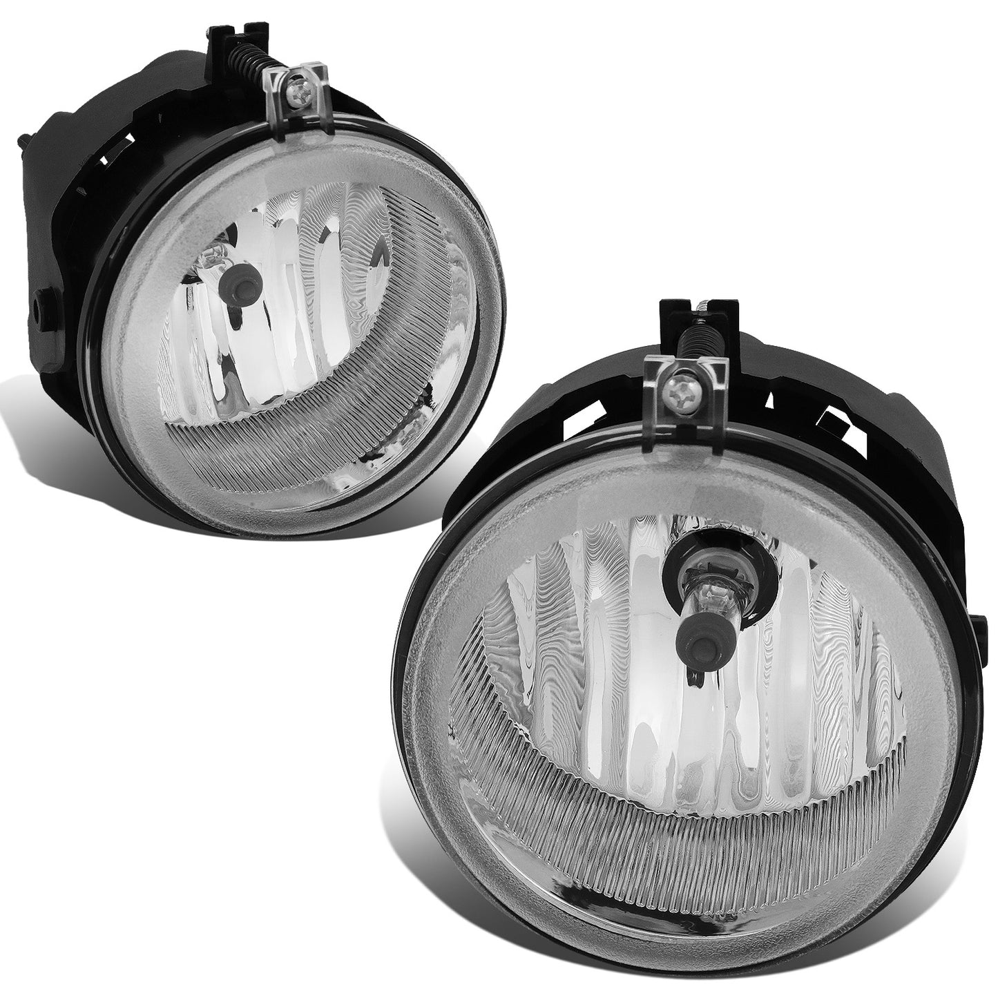 FAROS DE NIEBLA 05-08 CHRYSLER PACIFICA / 05-09 SEBRING, TOWN AND COUNTRY / 08-10 DODGE AVENGER, CHALLENGER, GRAND CARAVAN / 07-10 CALIBER, NITRO / 05-07 CARAVAN . 06-09 CHARGER / 07-09 JEEP COMPASS, PATRIOT - CHROME / CLEAR