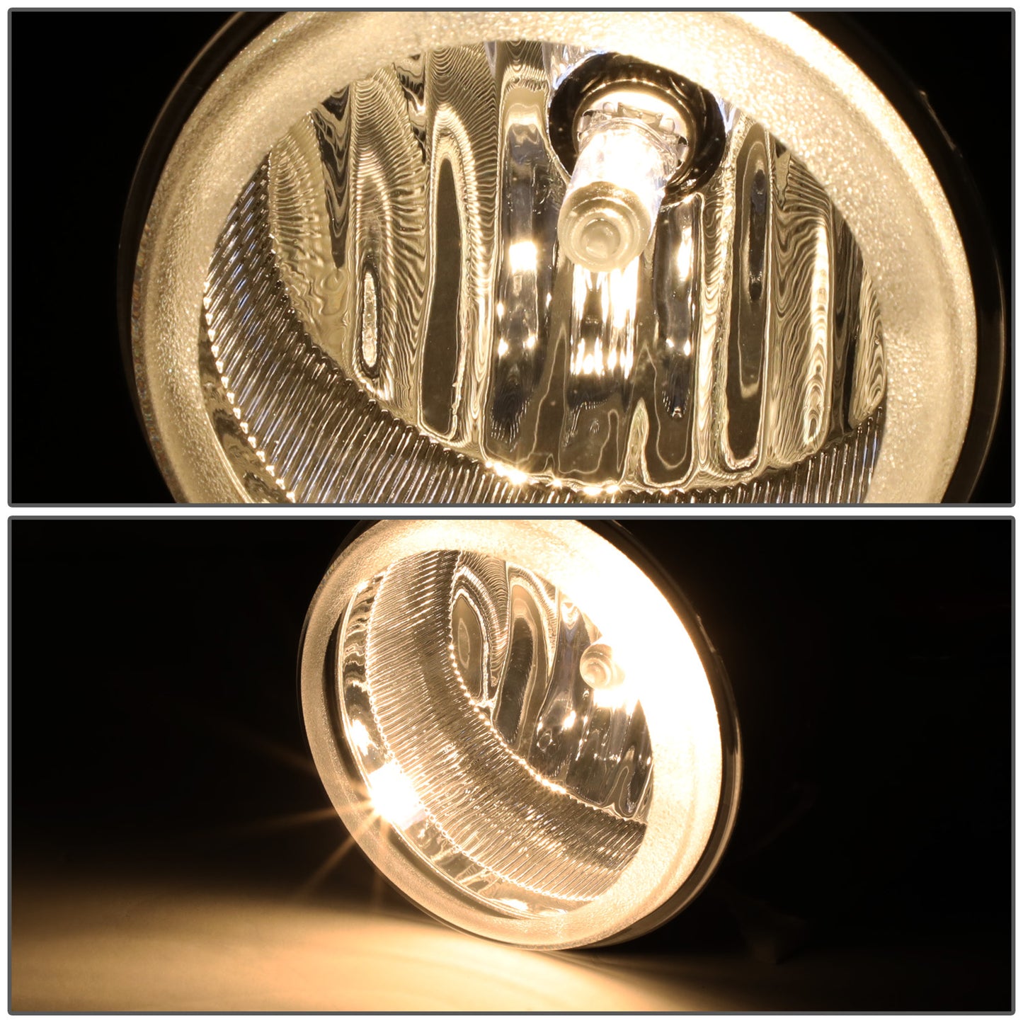FAROS DE NIEBLA 05-08 CHRYSLER PACIFICA / 05-09 SEBRING, TOWN AND COUNTRY / 08-10 DODGE AVENGER, CHALLENGER, GRAND CARAVAN / 07-10 CALIBER, NITRO / 05-07 CARAVAN . 06-09 CHARGER / 07-09 JEEP COMPASS, PATRIOT - CHROME / CLEAR
