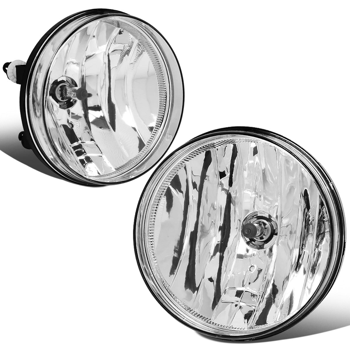 FAROS DE NIEBLA 07-13 GMC SIERRA 1500 / 07-14 SIERRA 2500HD, 3500HD - DOES NOT FIT CLASSIC MODELS - NO SWITCH - CHROME / CLEAR