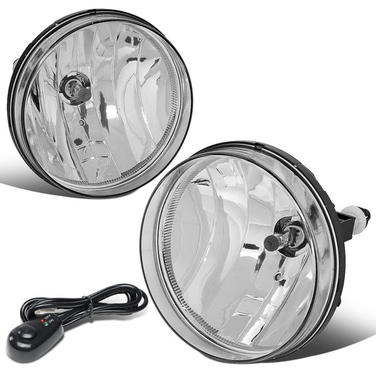FAROS DE NIEBLA 07-13 GMC SIERRA 1500 / 07-14 SIERRA 2500, 3500 / 2010 SIERRA DENALI - WITH SWITCH - CHROME / CLEAR
