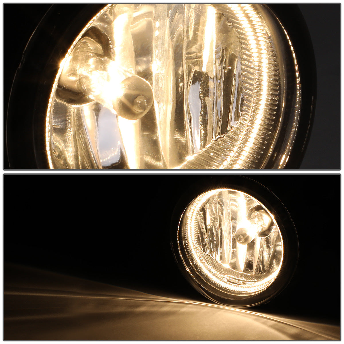 FAROS DE NIEBLA 19-20 HONDA CIVIC 2-DR COUPE, 4-DR SEDAN - WITH SWITCH, CHROME TRIM BEZEL - CHROME / CLEAR