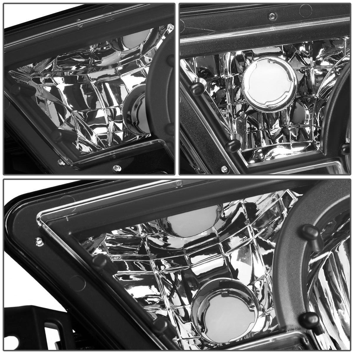 FAROS DE NIEBLA 02-06 CHEVY AVALANCHE 1500, 2500 - FITS MODELS WITH BODY CLADDING ONLY - NO SWITCH - LEFT - CHROME / CLEAR