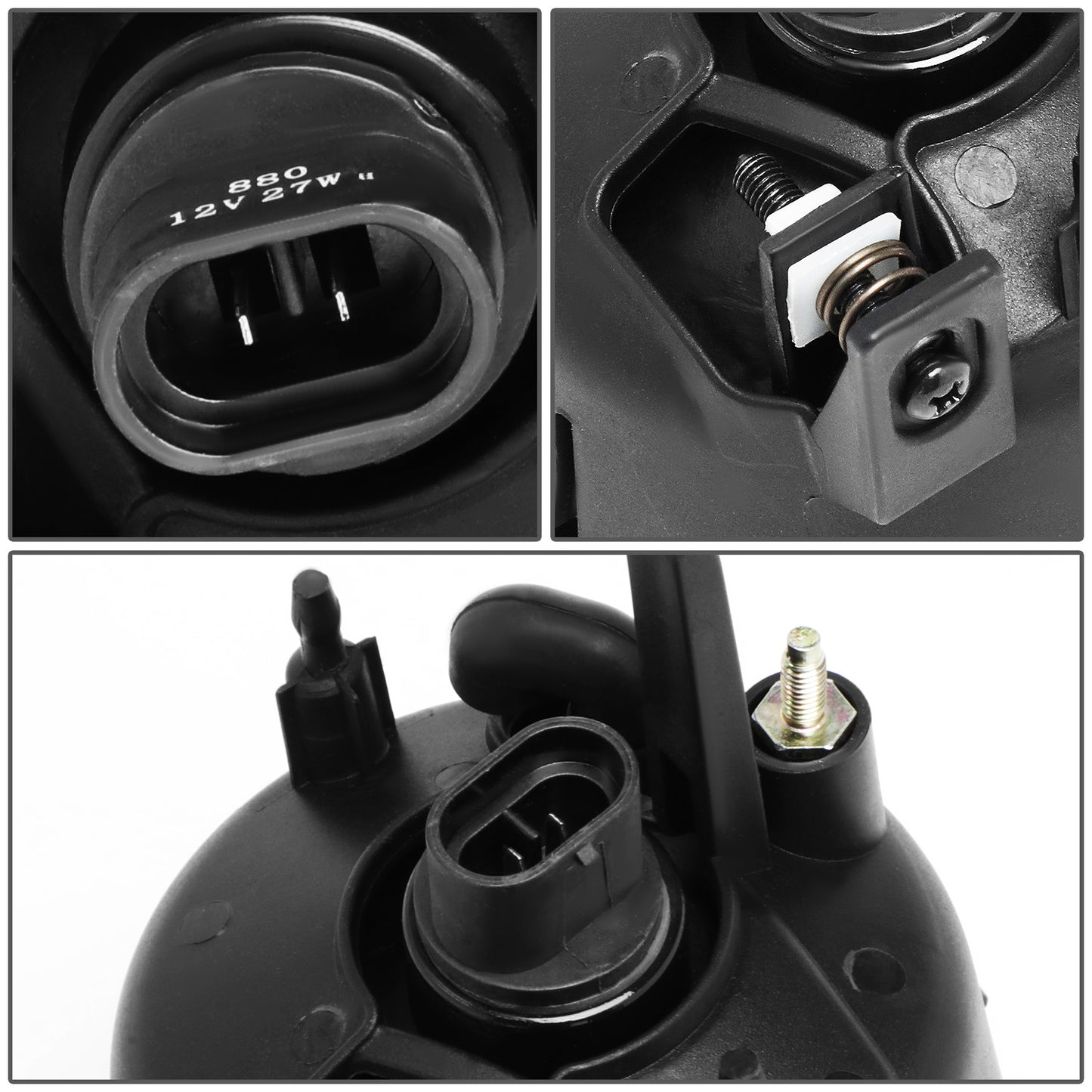 FAROS DE NIEBLA 05-15 NISSAN TITAN / 05-07 NISSAN ARMADA - NO SWITCH - CLEAR