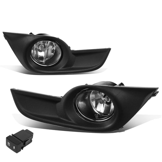 FAROS DE NIEBLA 13-15 NISSAN ALTIMA SEDAN - WITH SWITCH, BLACK BEZEL - CHROME / CLEAR