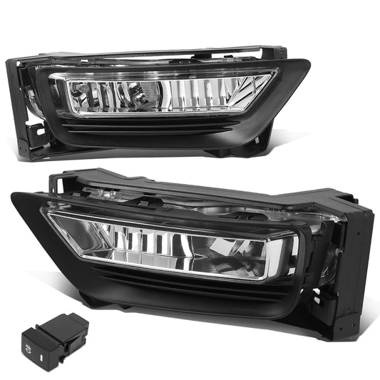 FAROS DE NIEBLA 13-15 HONDA ACCORD SEDAN - WITH SWITCH - CHROME / CLEAR