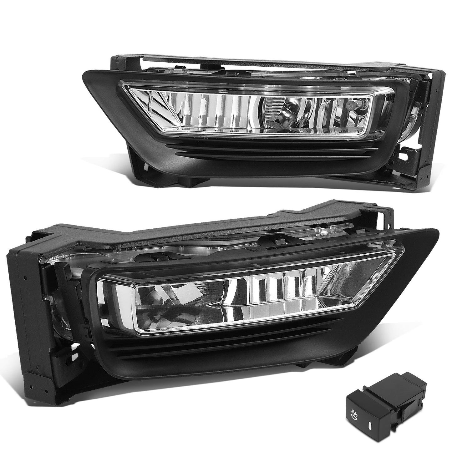 FAROS DE NIEBLA 13-15 HONDA ACCORD SEDAN - WITH SWITCH - CHROME / CLEAR