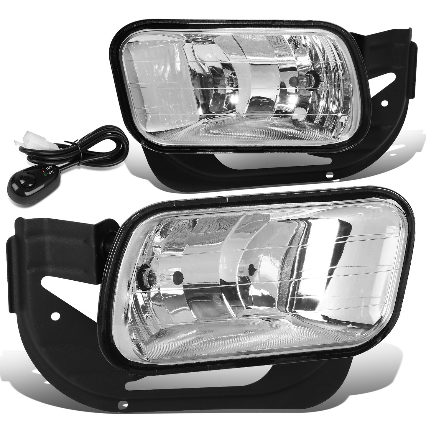 FAROS DE NIEBLA 09-12 DODGE RAM 1500 / 11-18 DODGE RAM 2500, 3500 - WITH SWITCH - CHROME / CLEAR