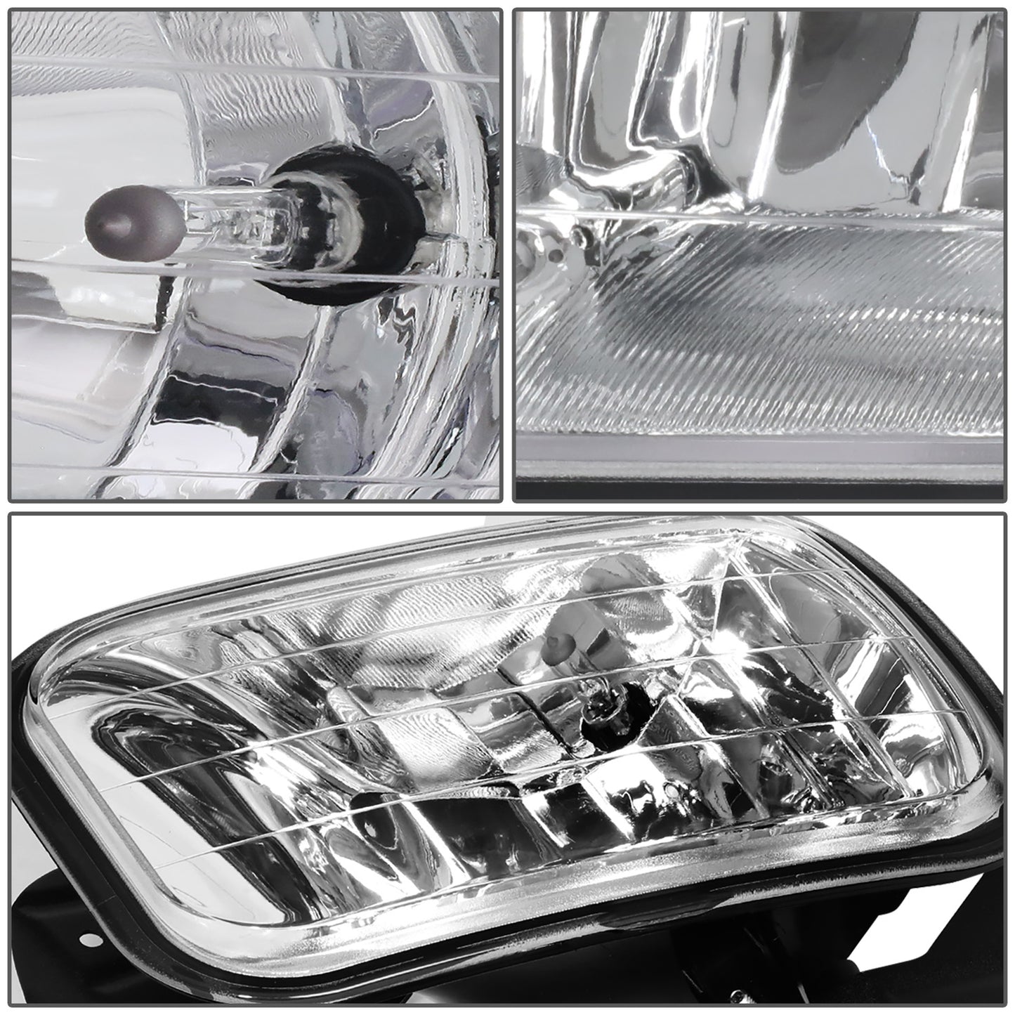 FAROS DE NIEBLA 09-12 DODGE RAM 1500 / 11-18 DODGE RAM 2500, 3500 - WITH SWITCH - CHROME / CLEAR