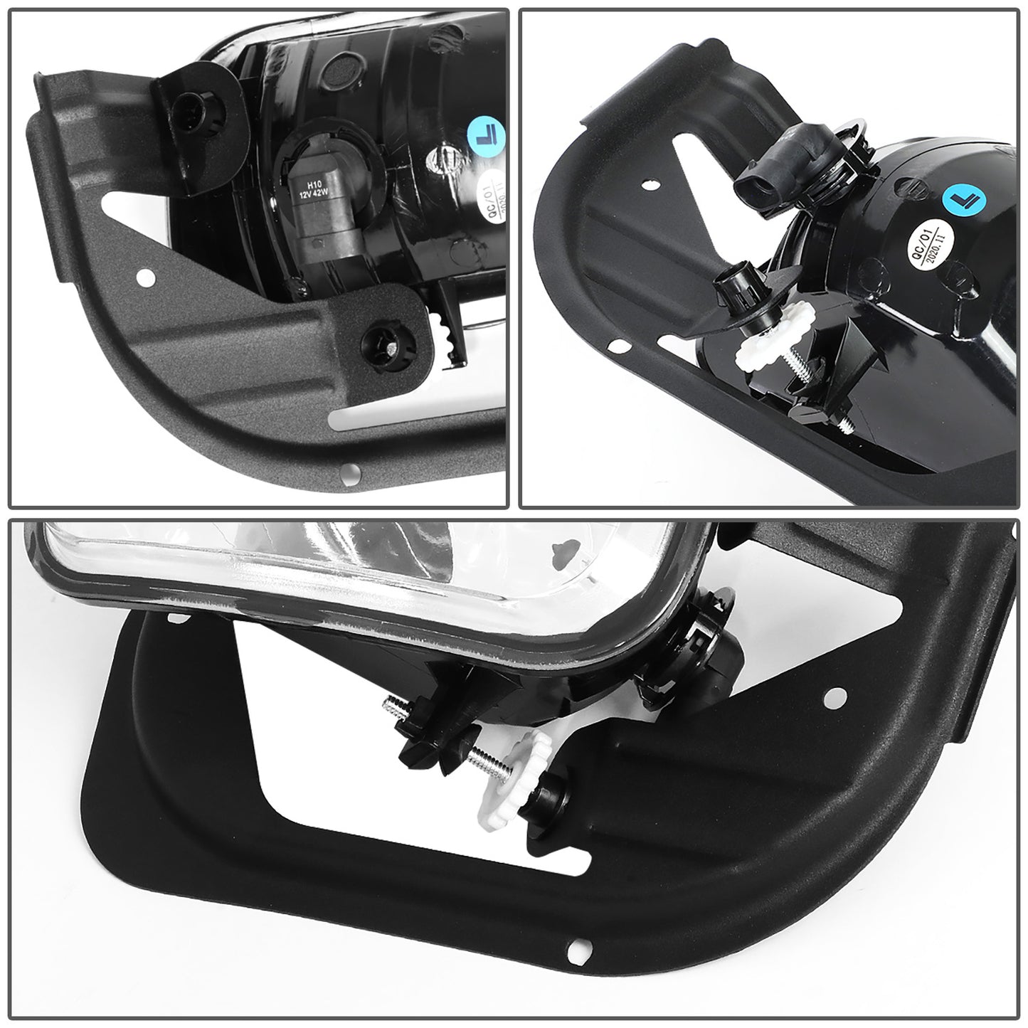 FAROS DE NIEBLA 09-12 DODGE RAM 1500 / 11-18 DODGE RAM 2500, 3500 - WITH SWITCH - CHROME / CLEAR