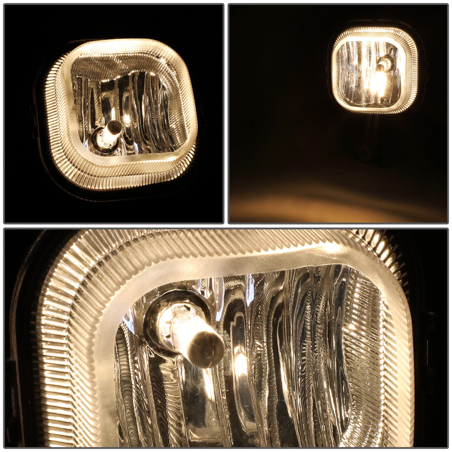 FAROS DE NIEBLA 08-10 FORD F-250, F-350, F-450, F-550 SUPER DUTY - NO SWITCH - CHROME / CLEAR