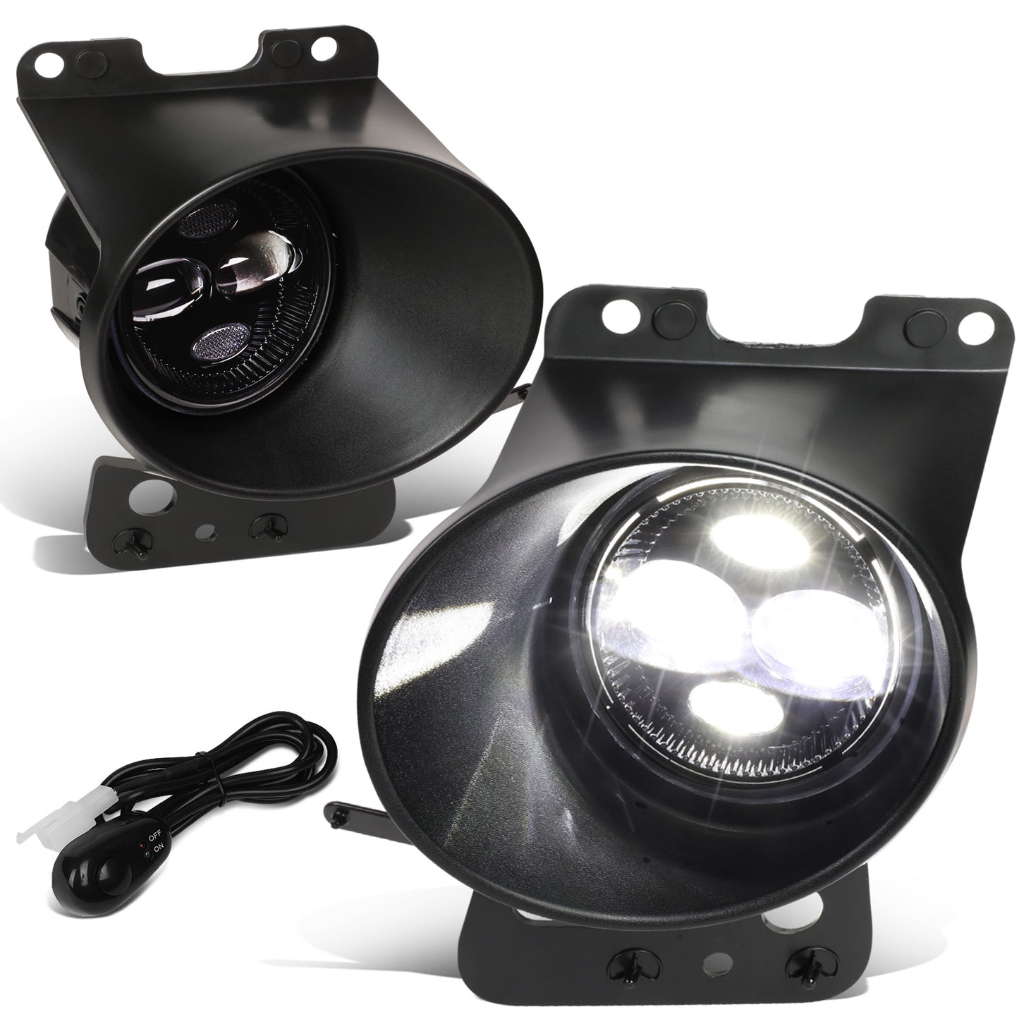 FAROS DE NIEBLA 05-08 FORD F-150 / 06-08 LINCOLN MARK LT - FITS MODELS MANUFACTURED AFTER 8-9-05 - CHROME / CLEAR