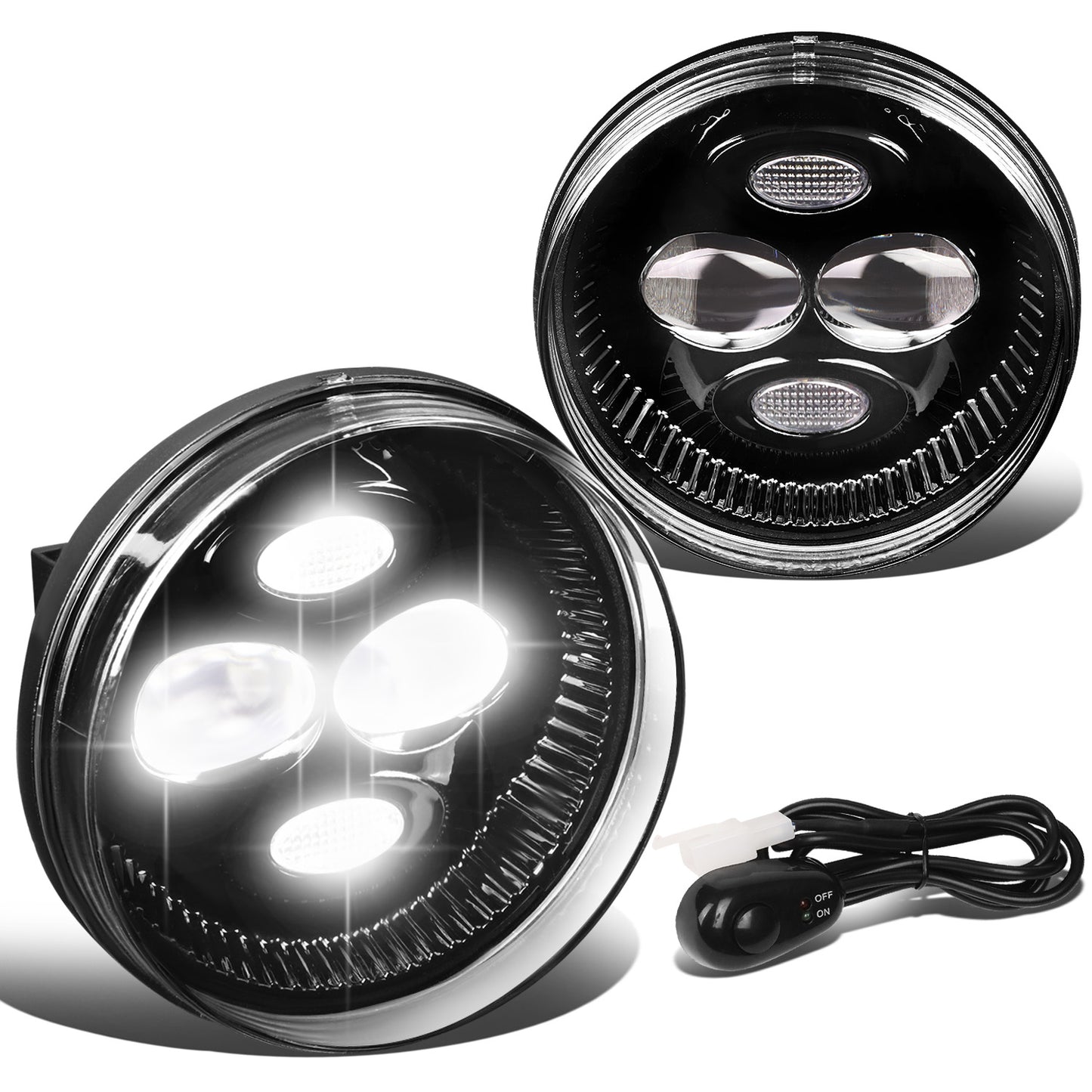 FAROS DE NIEBLA 07-14 GMC SIERRA 2500HD 3500HD / 07-13 GMC SIERRA 1500 - LED - CLEAR
