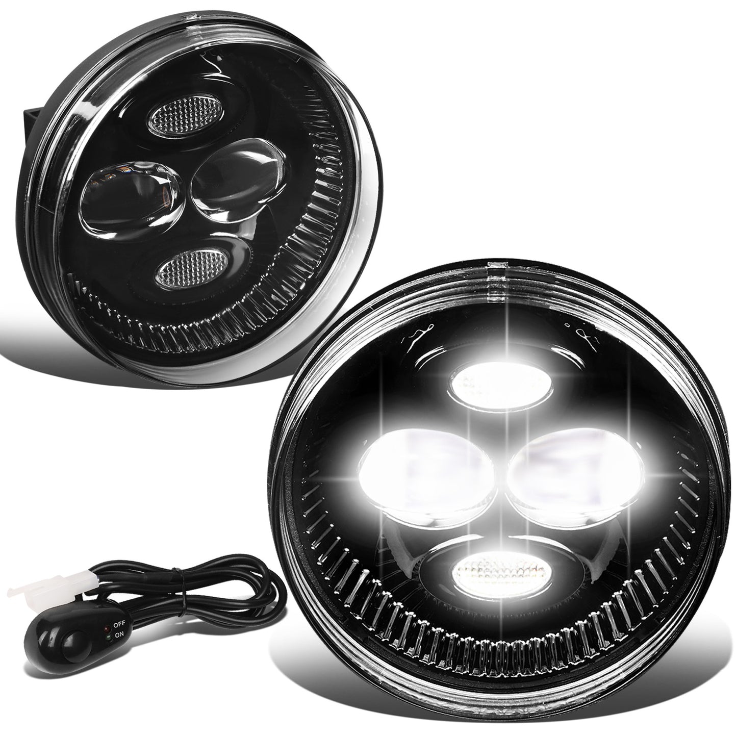 FAROS DE NIEBLA 07-14 GMC SIERRA 2500HD 3500HD / 07-13 GMC SIERRA 1500 - LED - CLEAR