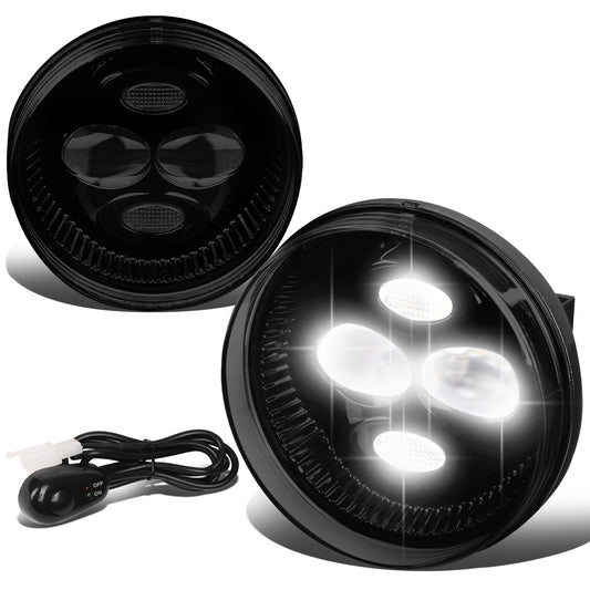 FAROS DE NIEBLA 07-14 GMC SIERRA 2500HD 3500HD / 07-13 GMC SIERRA 1500 - LED - SMOKED