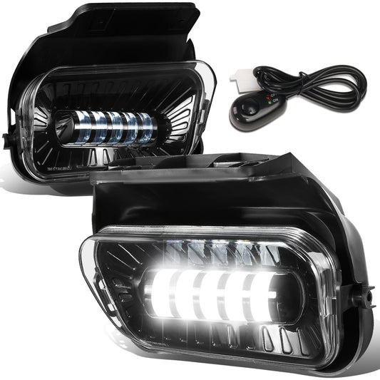 FAROS DE NIEBLA 03-06 CHEVY SILVERADO 1500, 2500HD, 3500 MODELS / 2007 SILVERADO 1500, 2500HD, 3500 CLASSIC MODELS / 02-06 AVALANCHE - LED PROJECTOR - CHROME / CLEAR