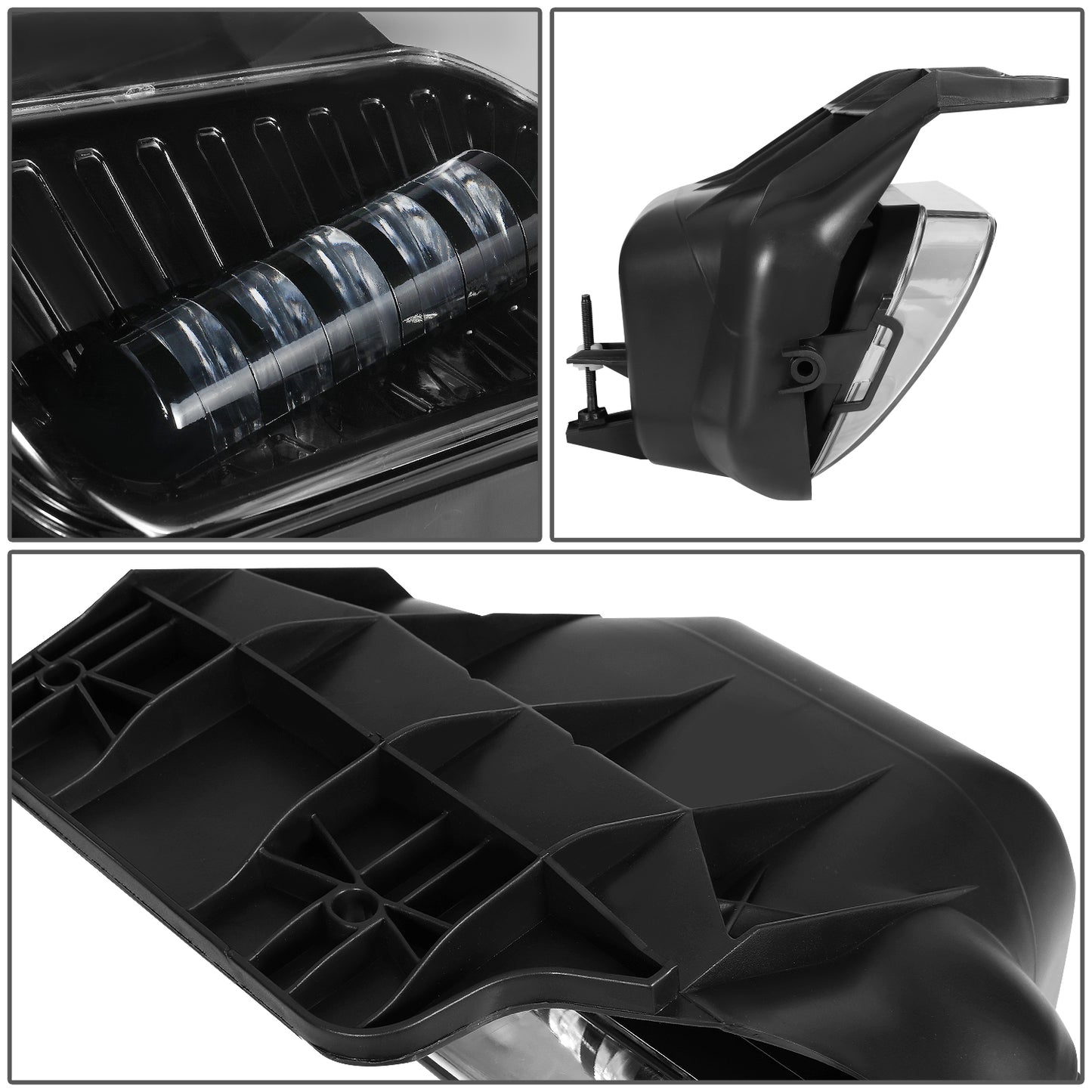FAROS DE NIEBLA 03-06 CHEVY SILVERADO 1500, 2500HD, 3500 MODELS / 2007 SILVERADO 1500, 2500HD, 3500 CLASSIC MODELS / 02-06 AVALANCHE - LED PROJECTOR - CHROME / CLEAR