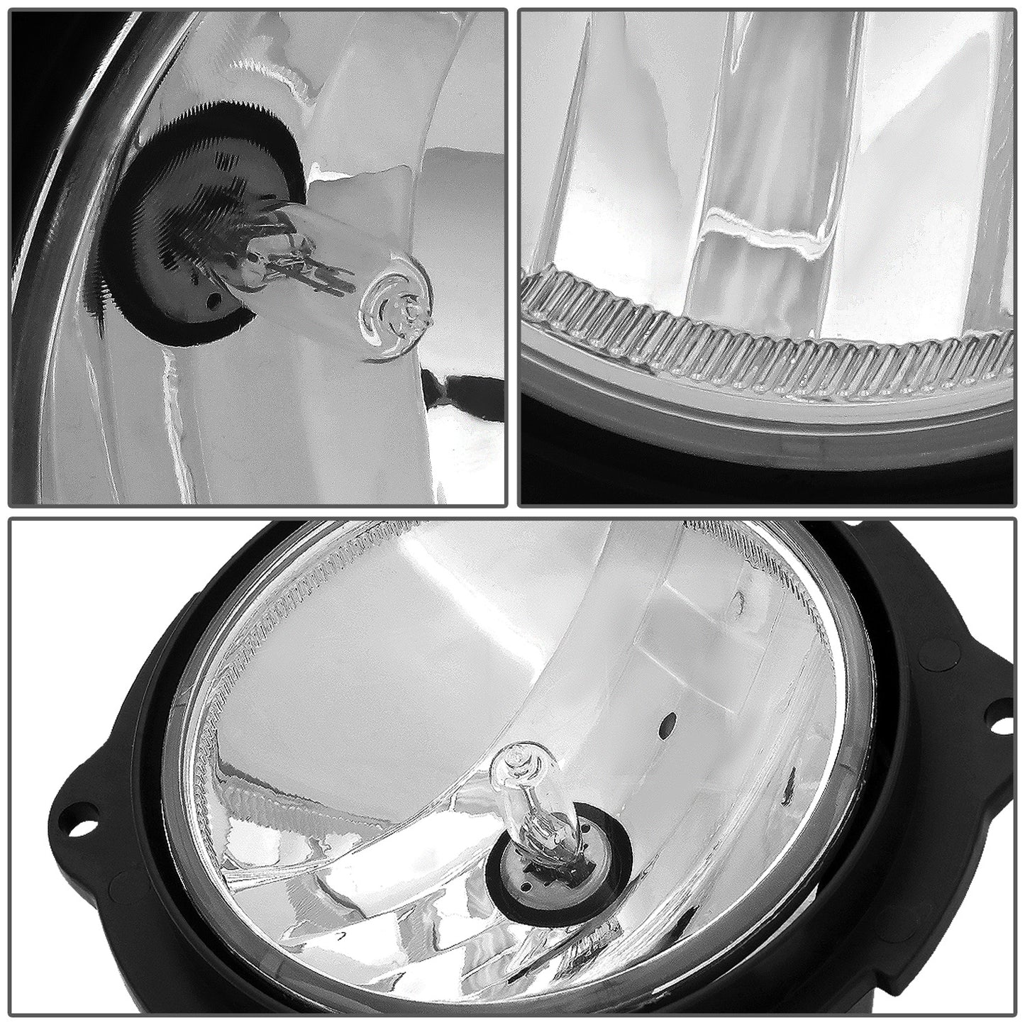 FAROS DE NIEBLA 07-12 FORD ESCAPE - WITH SWITCH - CHROME / CLEAR