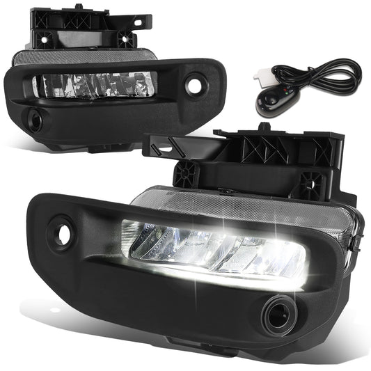 FAROS DE NIEBLA 19-22 RAM 1500 - FITS BIG HORN, HFE, LARAMIE, LIMITED, LIMITED LONGHORN, LONE STAR, REBEL, TRX, TRADESMAN - WILL FIT MODELS WITH PARKING SENSORS ONLY - LED - CHROME / CLEAR