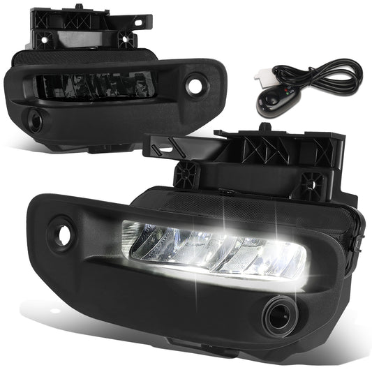 FAROS DE NIEBLA 19-22 RAM 1500 - FITS BIG HORN, HFE, LARAMIE, LIMITED, LIMITED LONGHORN, LONE STAR, REBEL, TRX, TRADESMAN - WILL FIT MODELS WITH PARKING SENSORS ONLY - LED - SMOKED