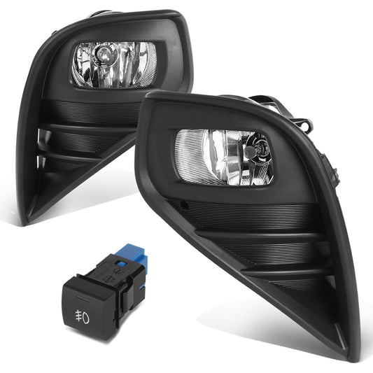 FAROS DE NIEBLA 20-22 TOYOTA HIGHLANDER - H16 BULB - WITH SWTICH, WIRING - CHROME / CLEAR